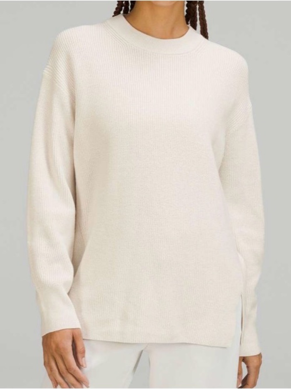 Lululemon Merino Wool-Blend Ribbed Crewneck Sweater‎ size medium